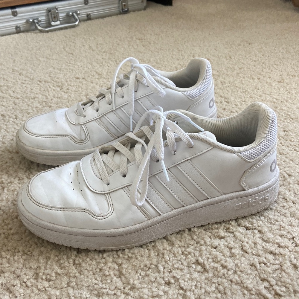 adidas white sneakers (US 7)